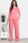 Zivame The Weekender Knit Cotton Pyjama Set - Desert Flower — thumbnail 2